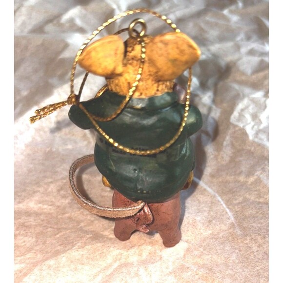 Christmas Ornament Kurt Andler"s Hole in Wall Gang Mouse Riding Pig - Picture 3 of 5